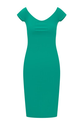 robe-midi-a-encolure-ronde