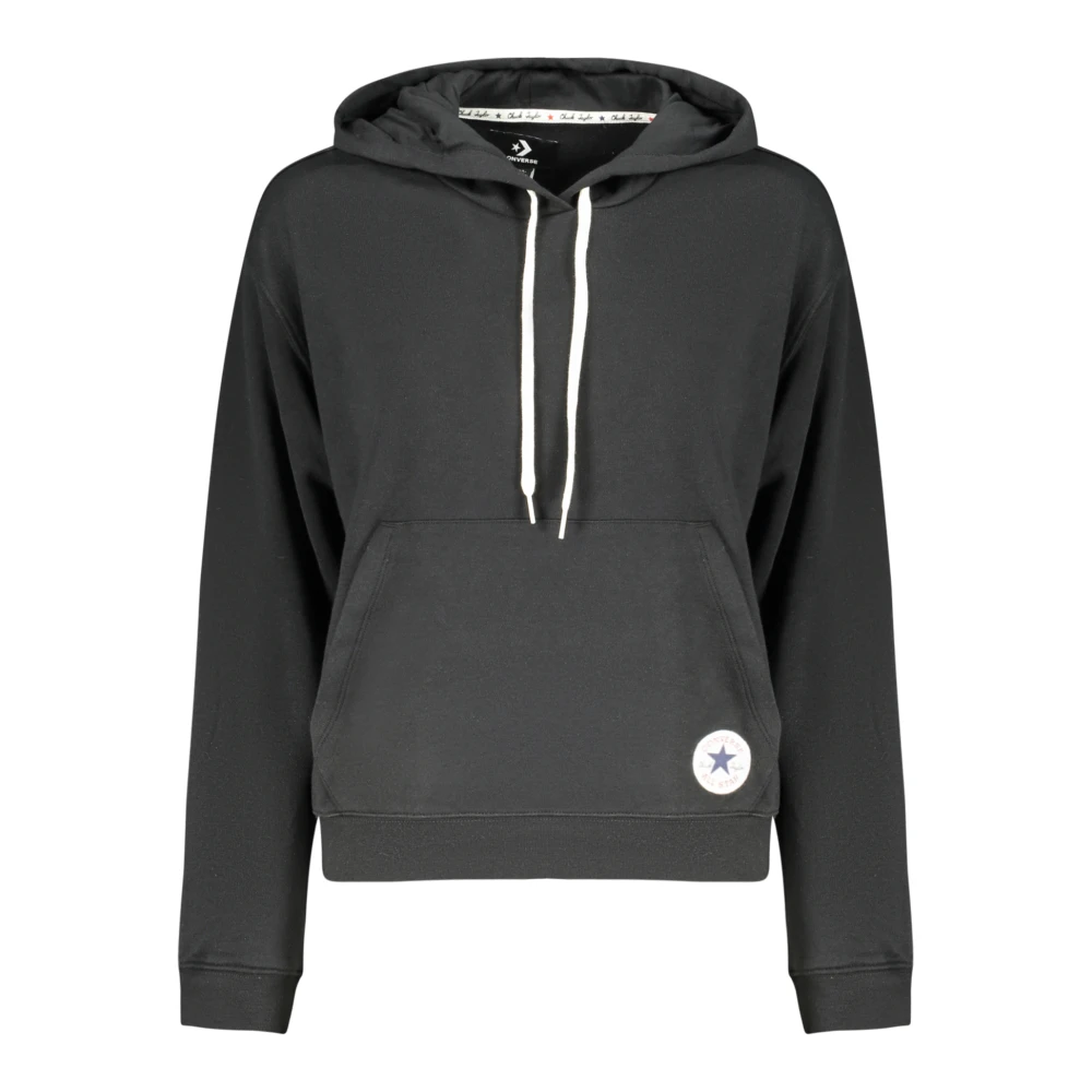 Converse Women's Black Hoodies, M, Long-Sleeved Hoodie
