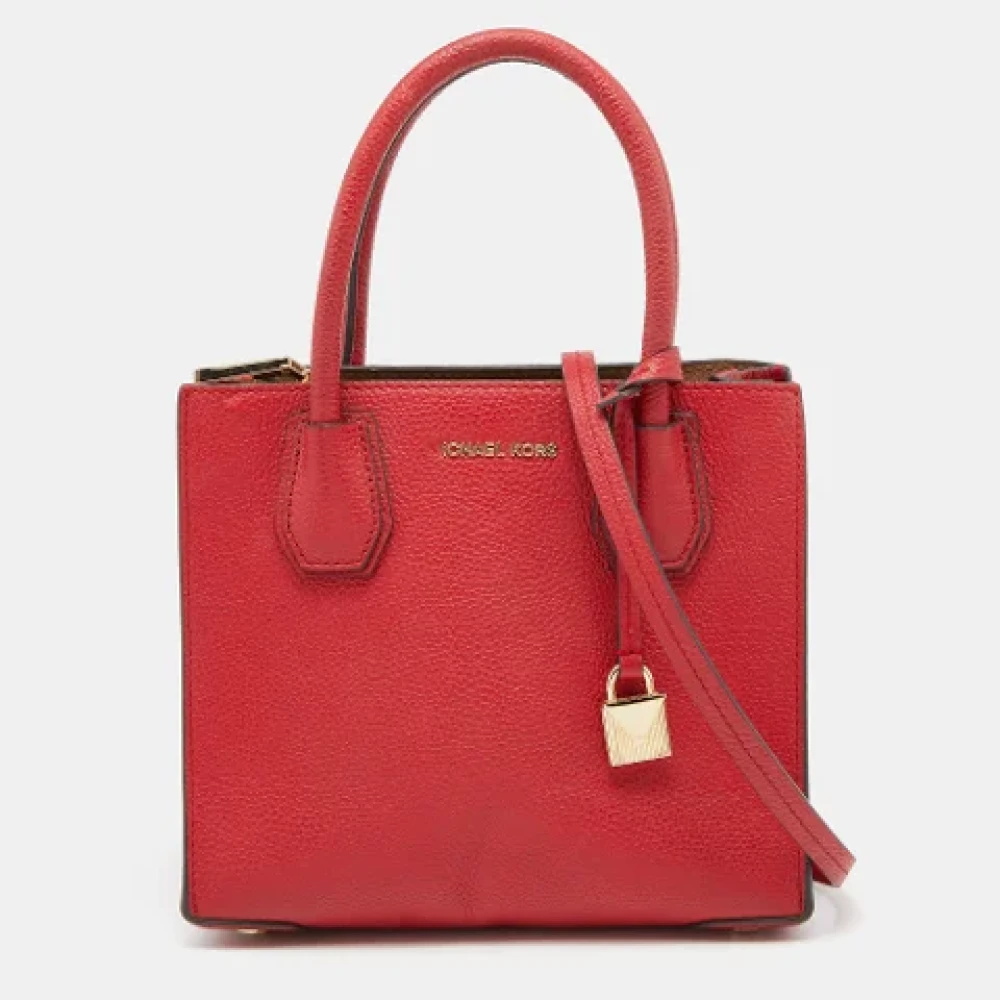 Michael Kors Pre-owned Leather totes Red Dames