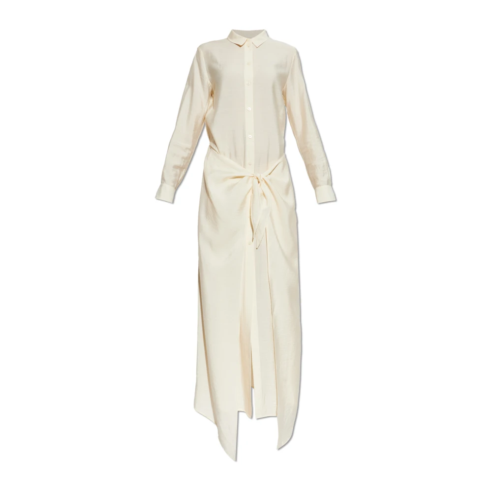 Emporio Armani Donna Beige - Abito A Maniche Lunghe - Dresses - S