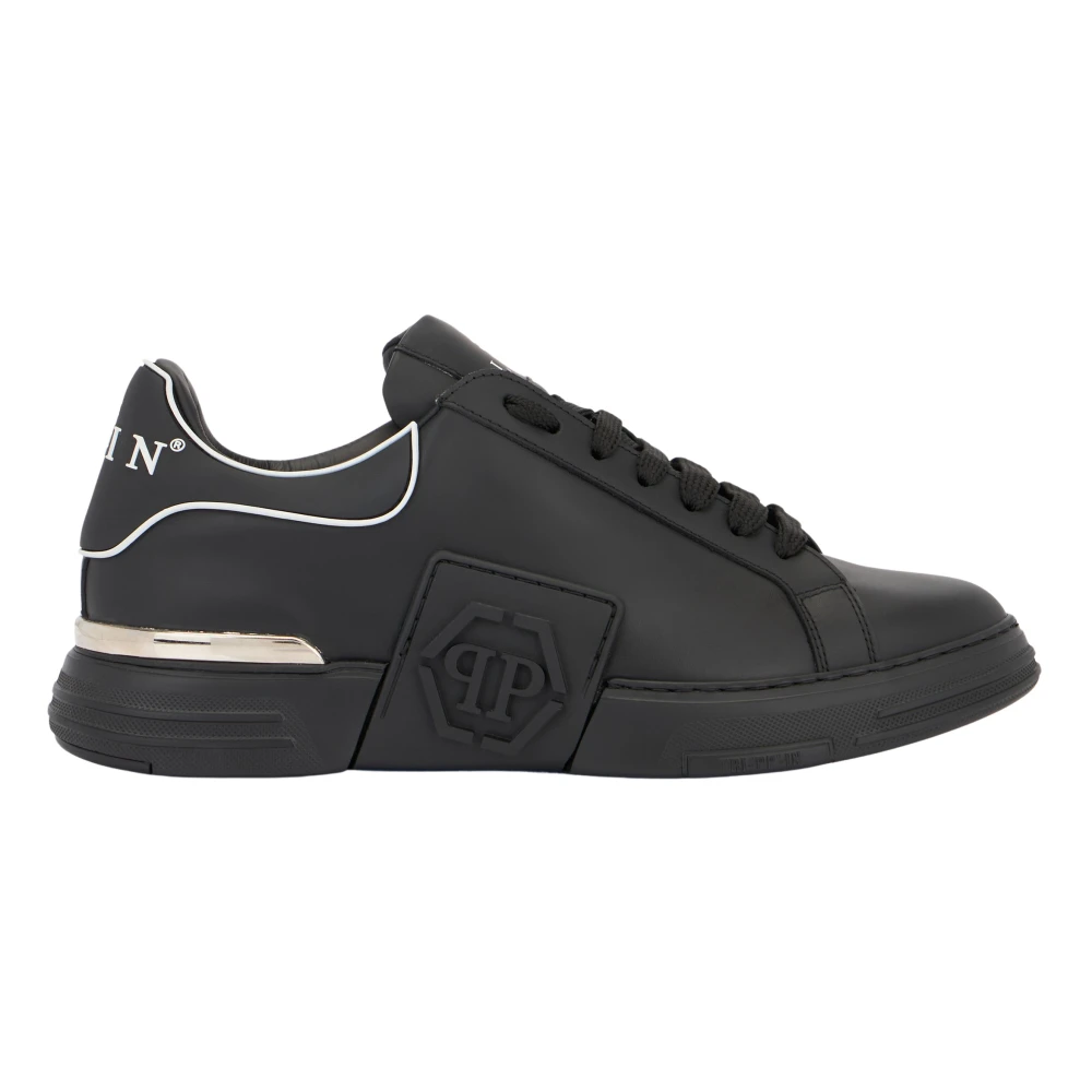 Philipp Plein Unisex Black Phantom Kick$ Lo-Top Sneakers