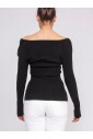 pull-en-tricot-noir-pour-femmes