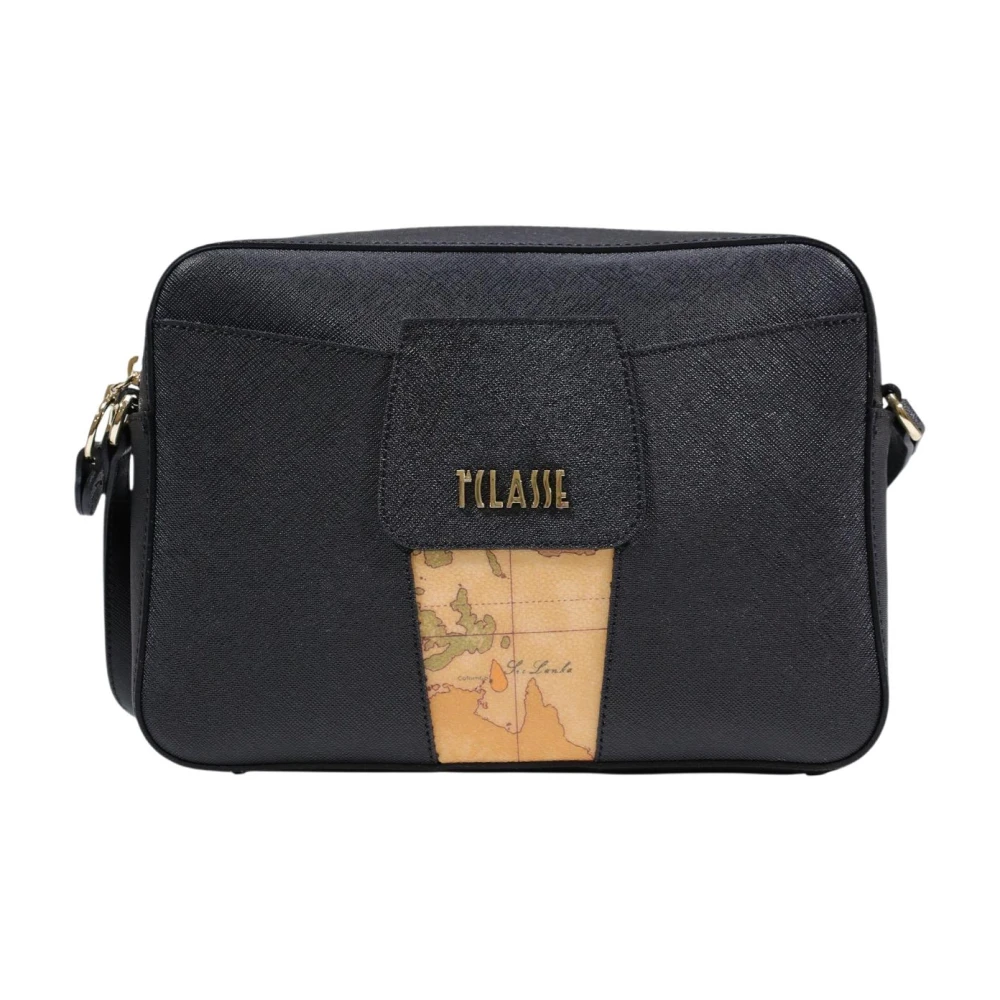 Alviero Martini 1A Classe Black Reporter Shoulder Bag - Female - Cross Body Bags - One Size - Bags