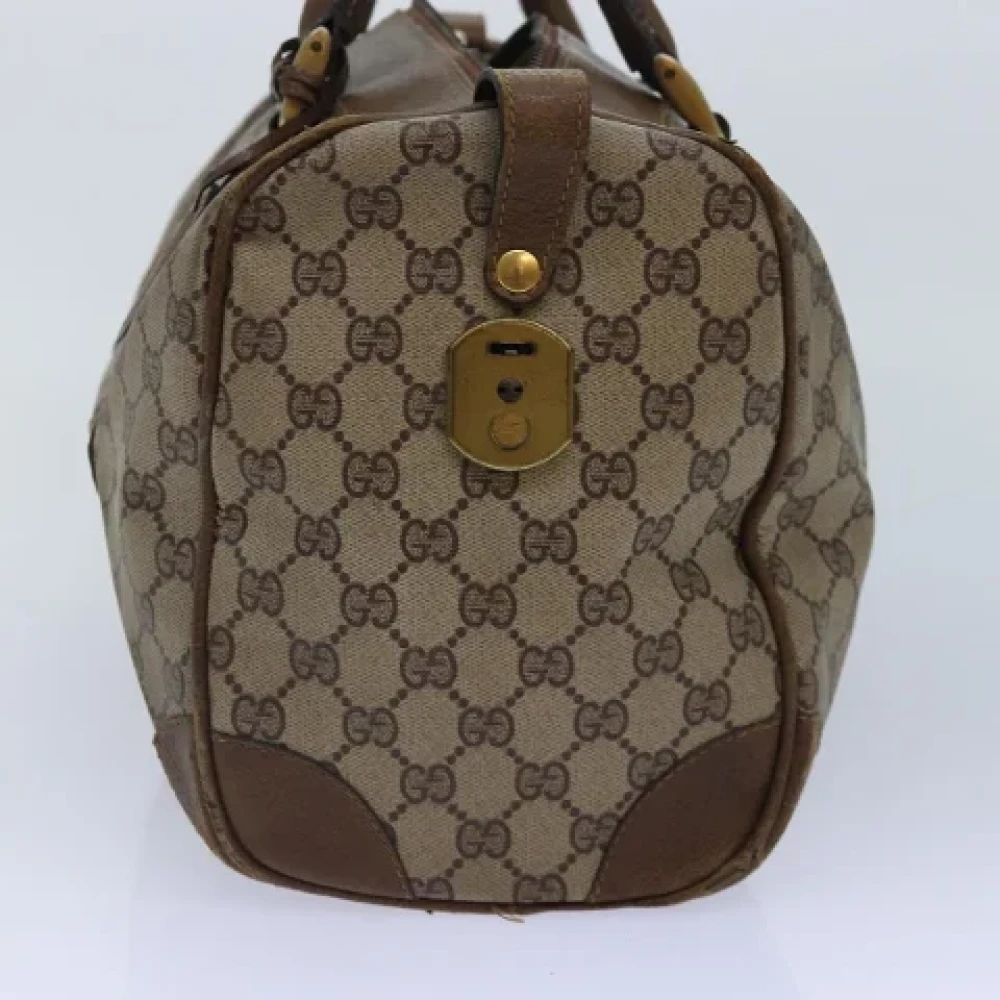 Gucci Vintage Pre-owned Leather handbags Beige Dames