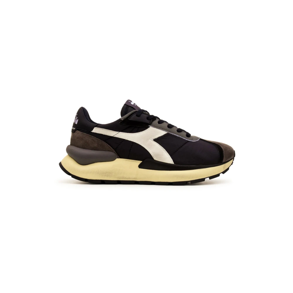 Diadora Zwarte Lage Sneakers Model 201.180469 Heren Schoenen