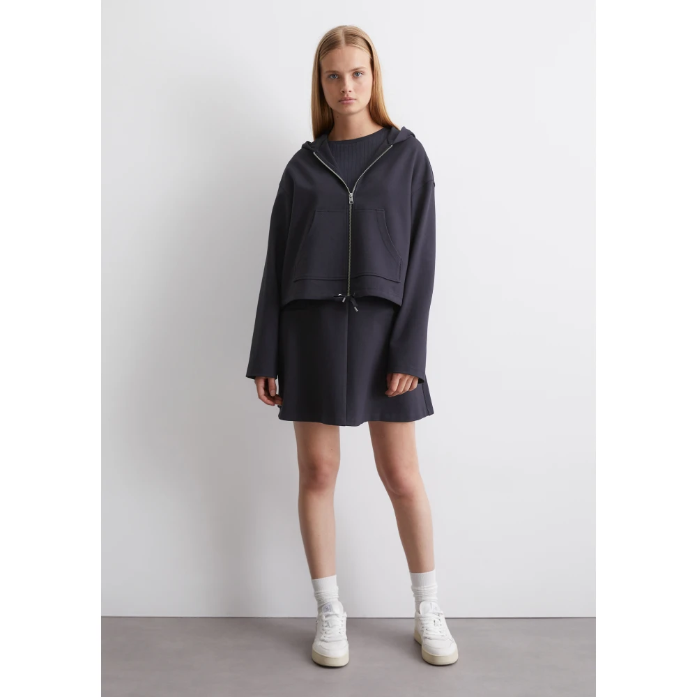 Marc O'Polo Hoodie met rits normaal Blue Dames