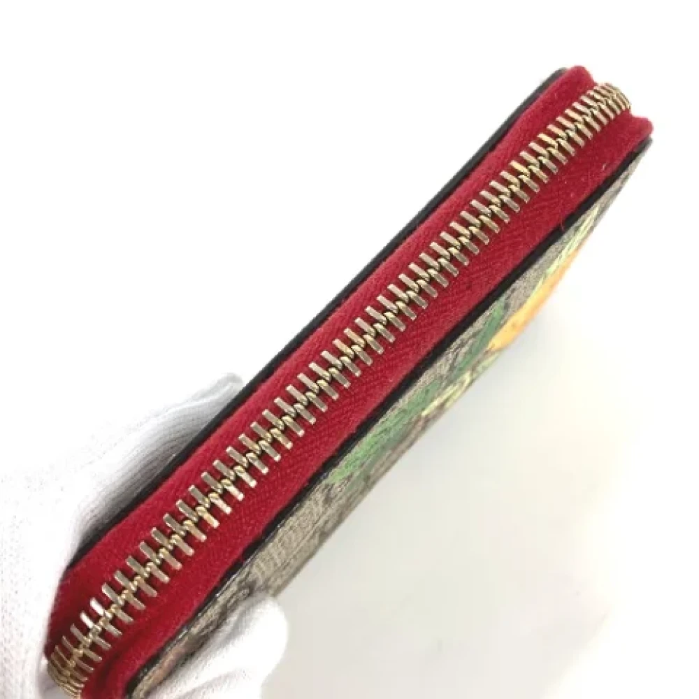 Gucci Vintage Pre-owned Canvas wallets Beige Dames