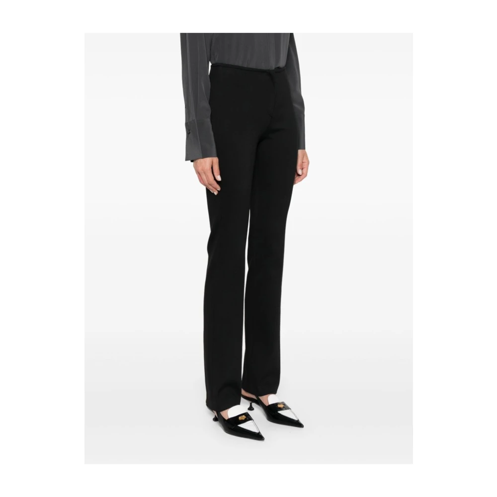 Alysi Zwarte Slim Stretch Broek Black Dames