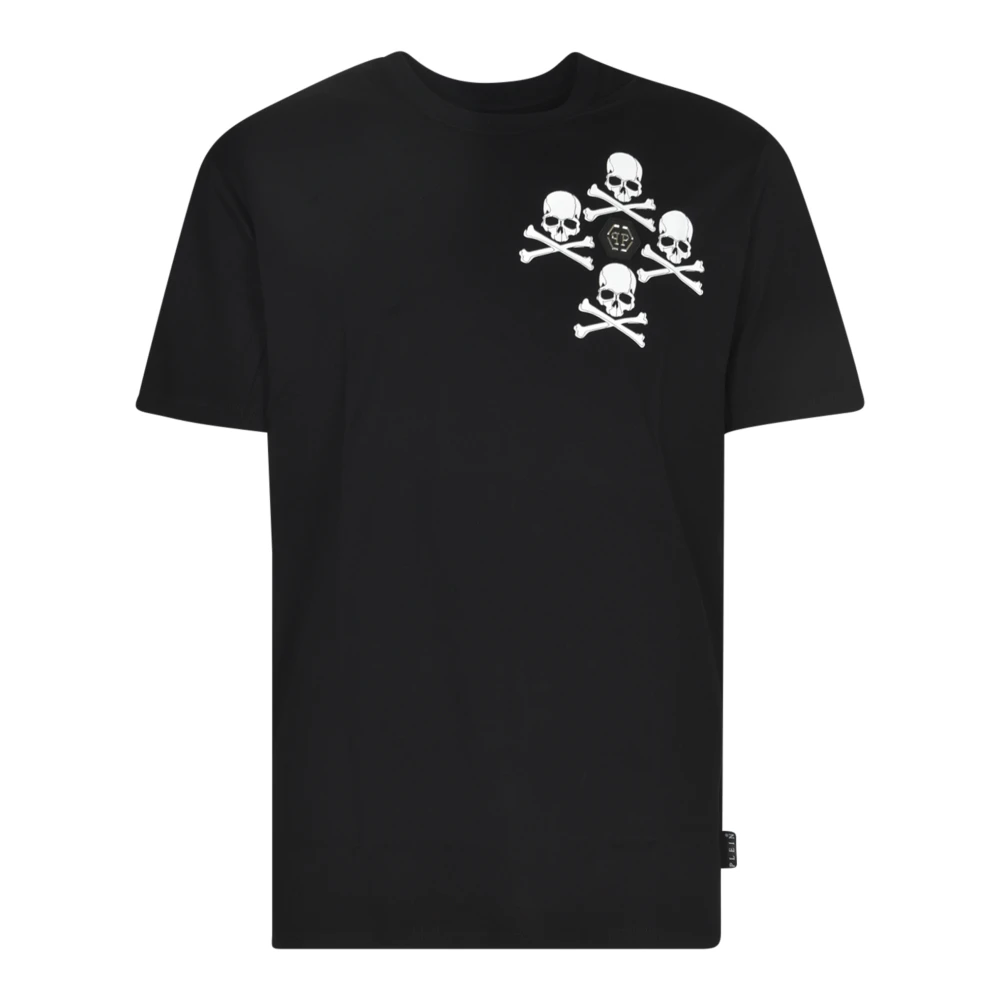 Philipp Plein Zwarte T-shirts en Polos Black Heren