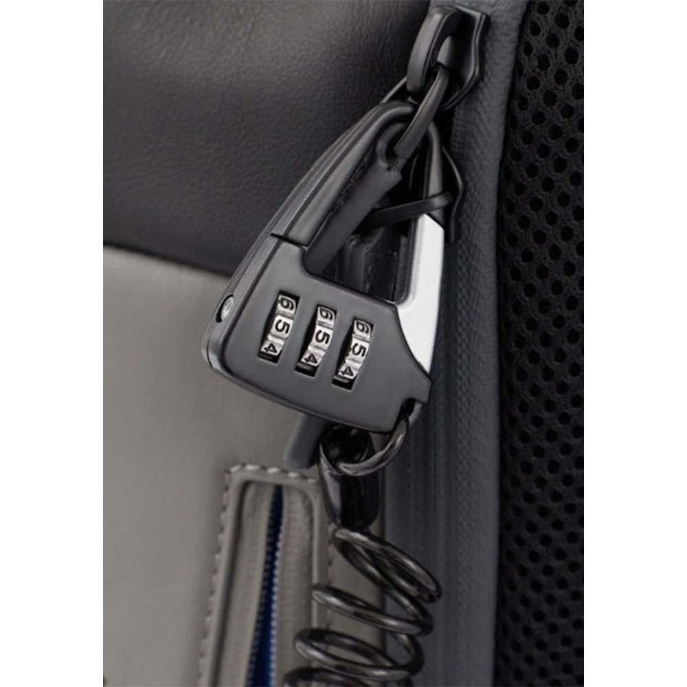Piquadro Grijze rugzak met anti-diefstal functies Gray Unisex