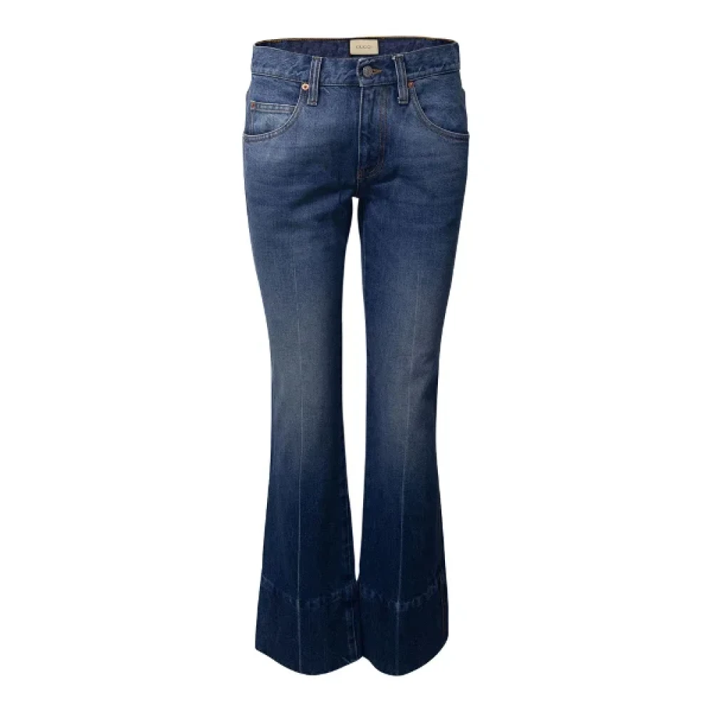Gucci Vintage Pre-owned Cotton jeans Blue Dames