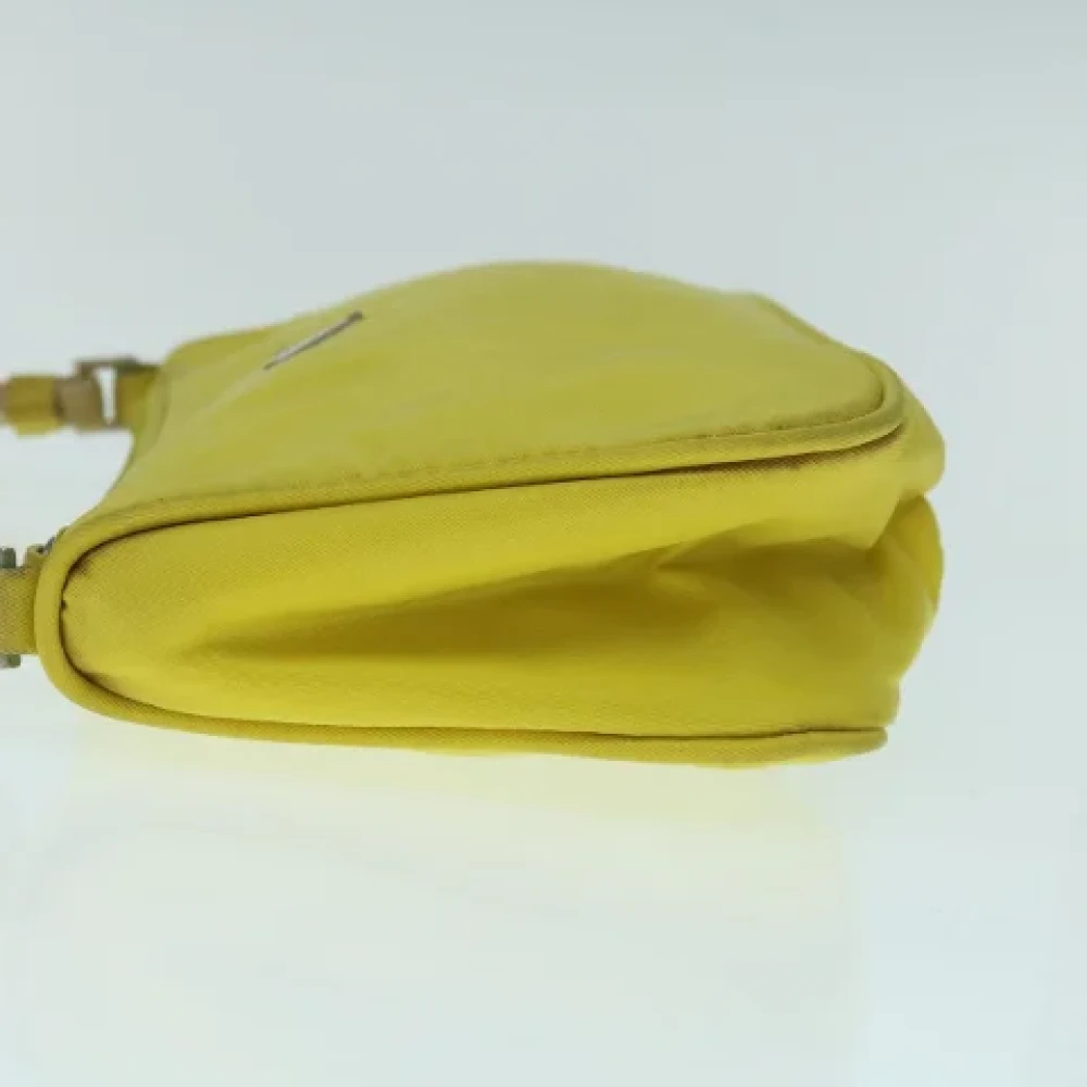 Prada Vintage Pre-owned Nylon pouches Yellow Dames