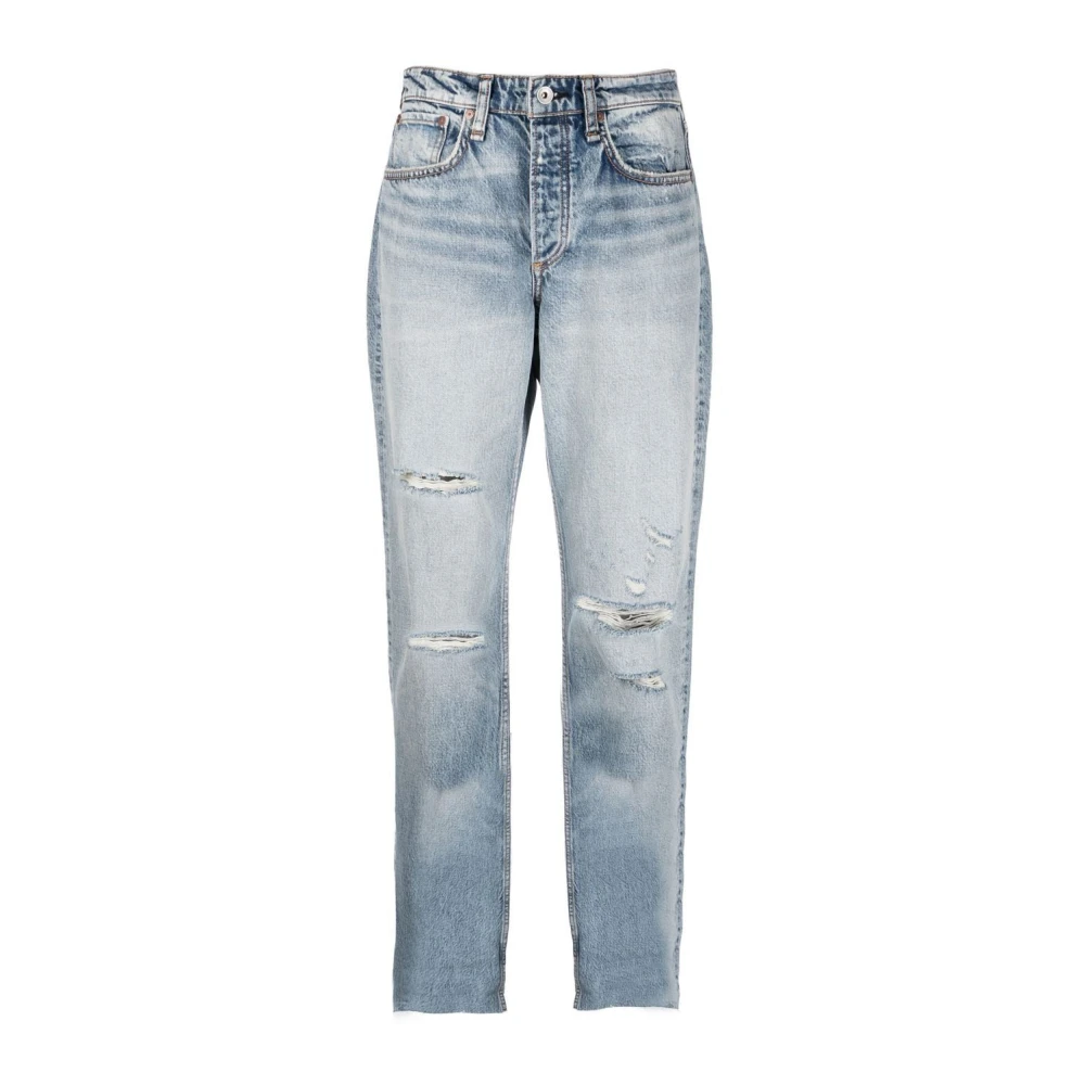 Rag & Bone Blauwe Straight Jeans Casual Stijl Blue Dames