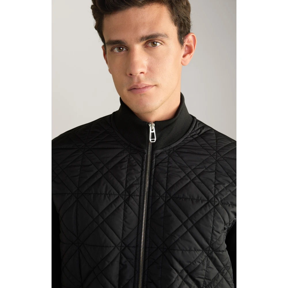 Joop! Sportieve jas met decoratief stiksel Black Heren