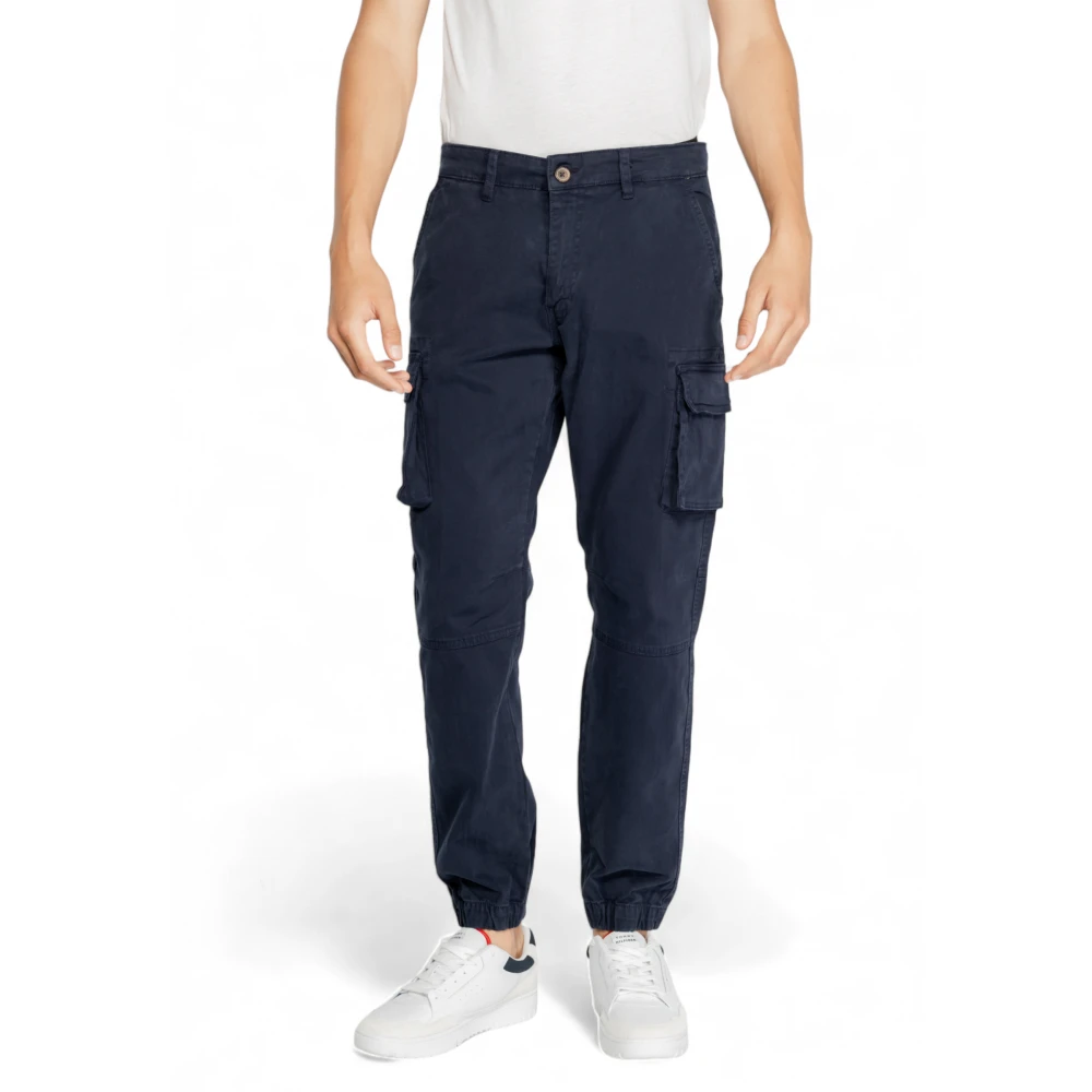 GAS Heren Gym Flap Broek Blue Heren