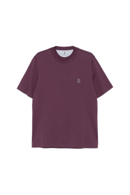 t-shirt-violet-brode-col-rond