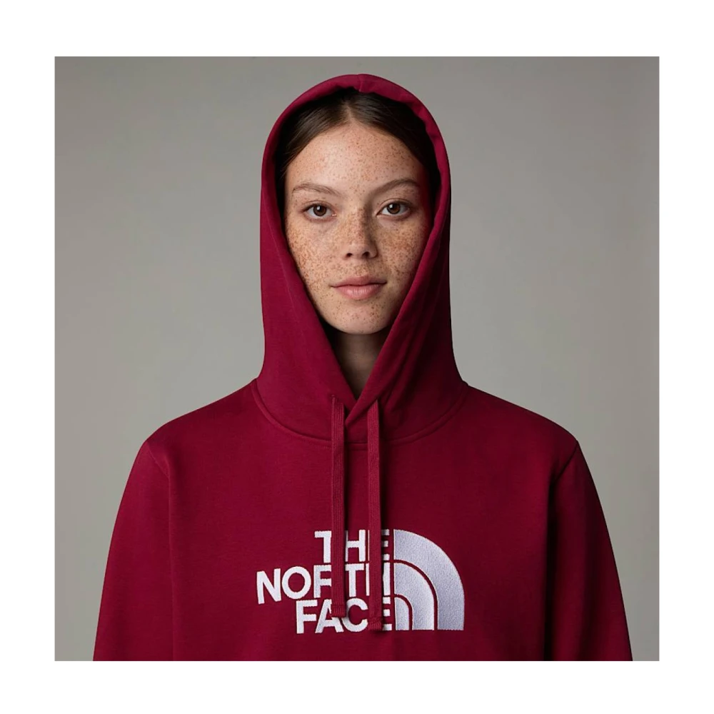The North Face Rode Logo Hoodie Red Dames