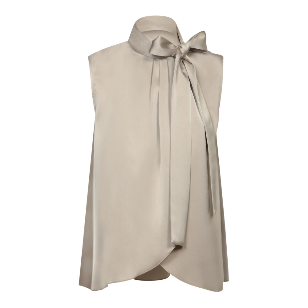 Blanca Vita Beige Topkleding voor Vrouwen Aw24 Beige Dames