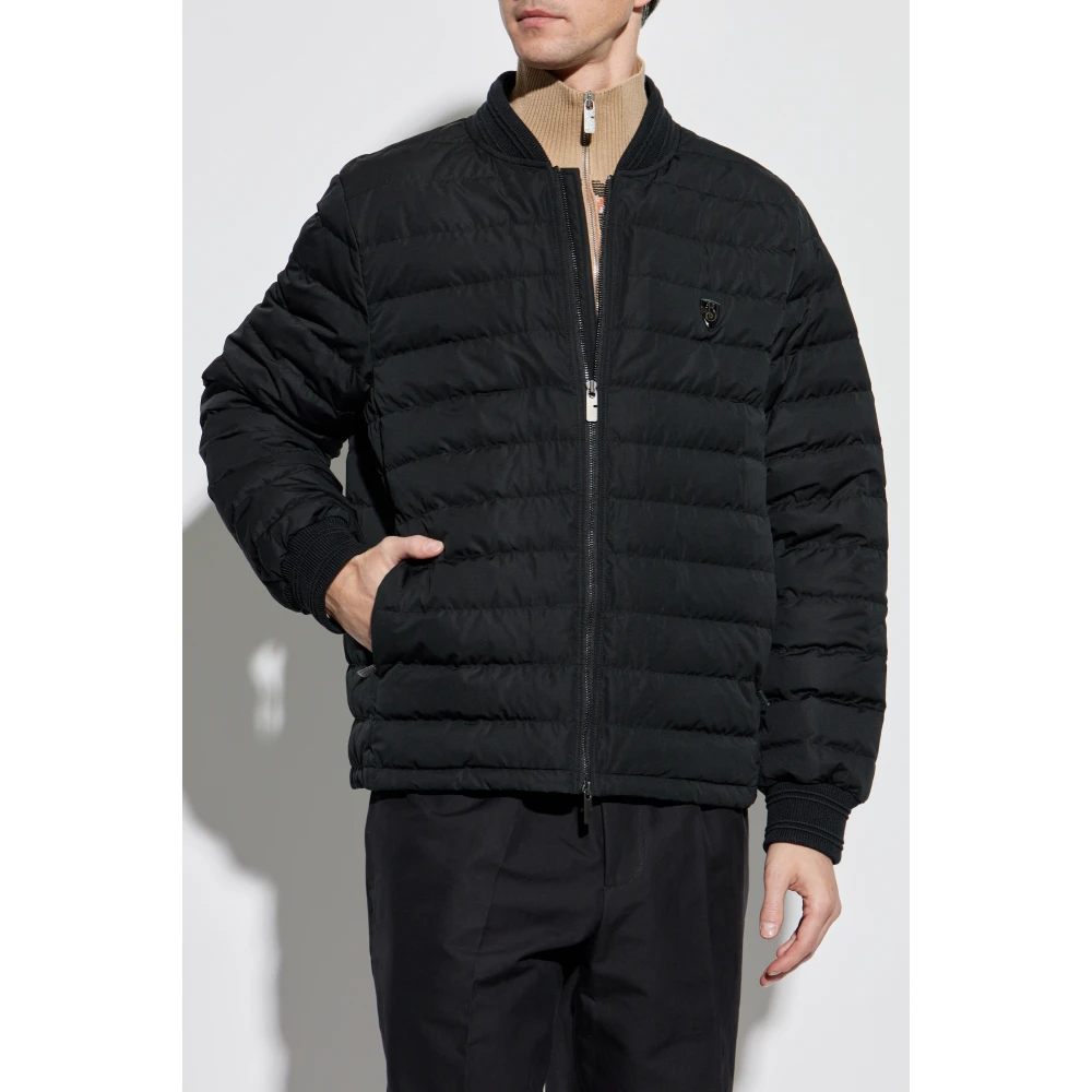 Burberry Donsjack met logo-vormige applicatie Blue Heren