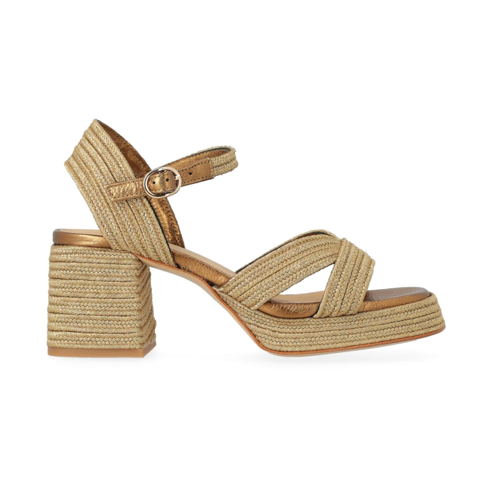 Castañer Yellow Vallita Sandal - Female - High Heel Sandals - 6 Uk - Shoes