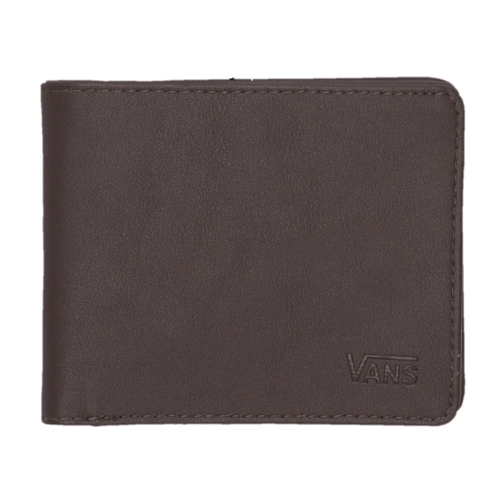 Vans Donkerbruine Bifold Portemonnee met Ritssluiting Brown Heren