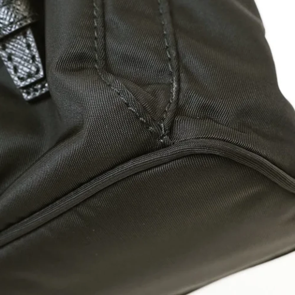 Prada Vintage Pre-owned Fabric backpacks Black Dames