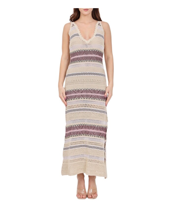 long-knit-dress-with-metallic-fibers