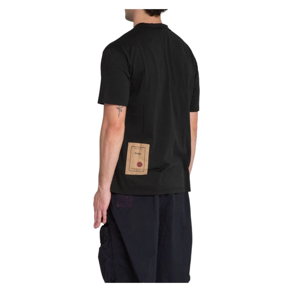 Ten C Geverfd Jersey Tee in 999 Black Heren