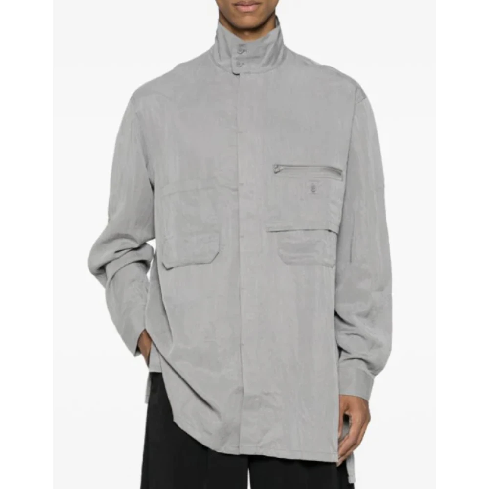 Y-3 Grijze Overshirt Casual Mode Stijl Gray Heren