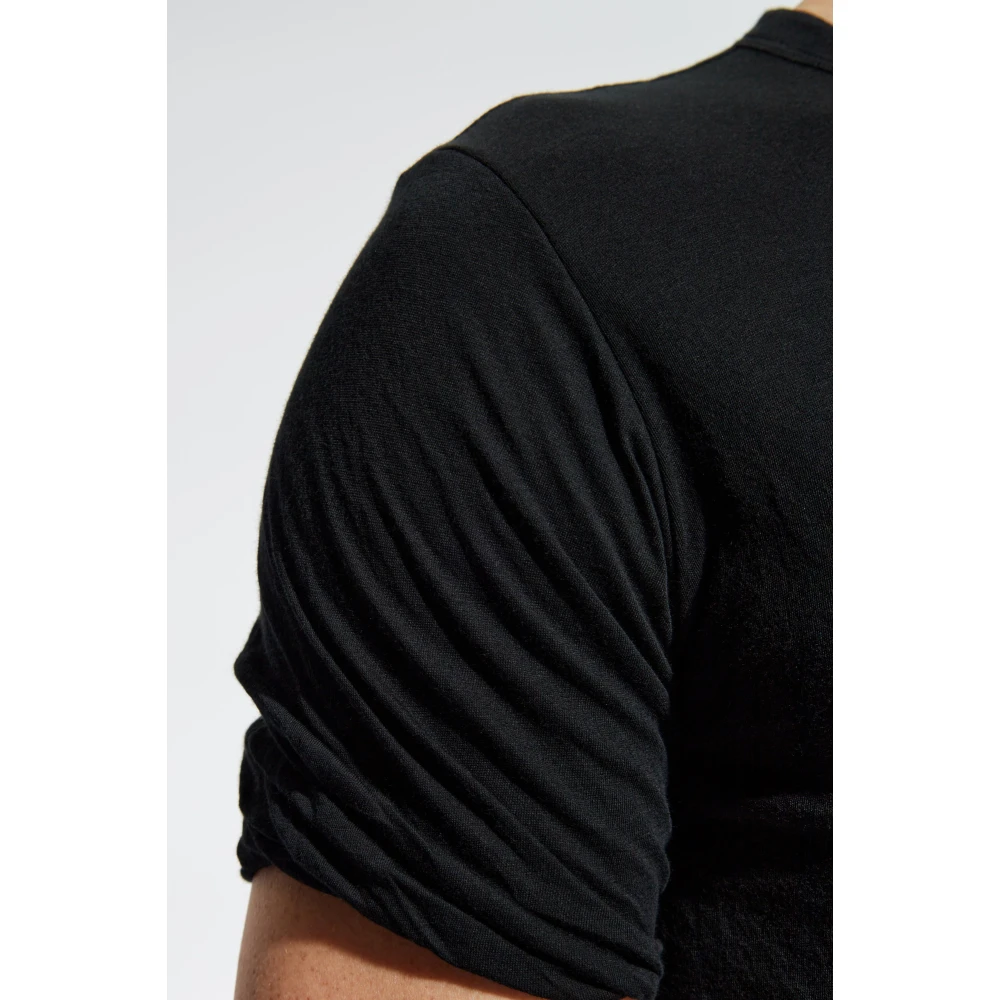 Rick Owens Double T-Shirt Black Heren