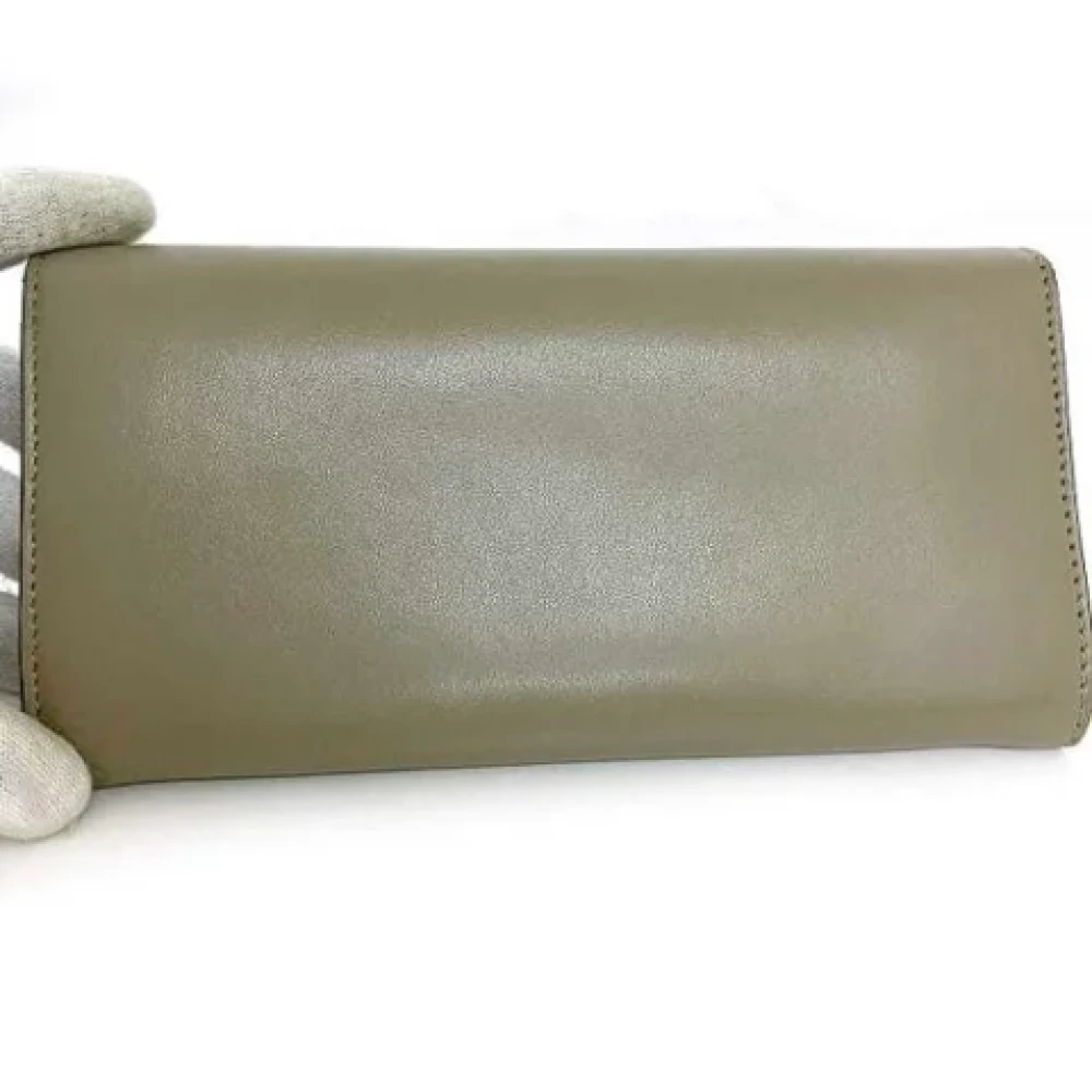 Fendi Vintage Pre-owned Leather wallets Gray Dames