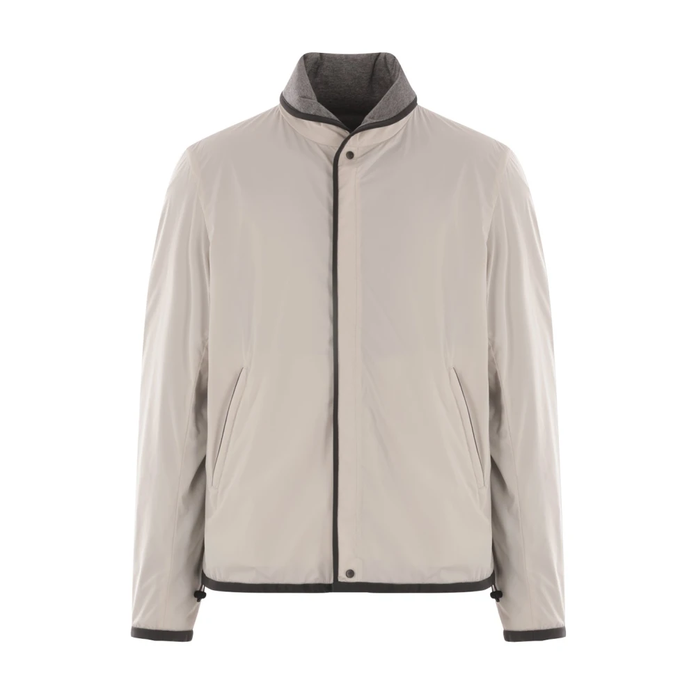 Sease Omkeerbare IJs Grijze Jas met Reflecterende Details Beige Heren