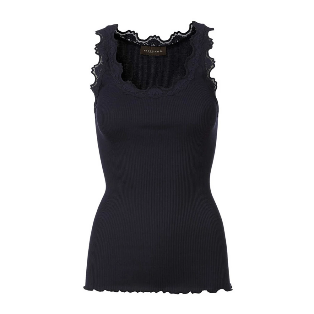 Rosemunde Navy Kant Top 5205 Black Dames