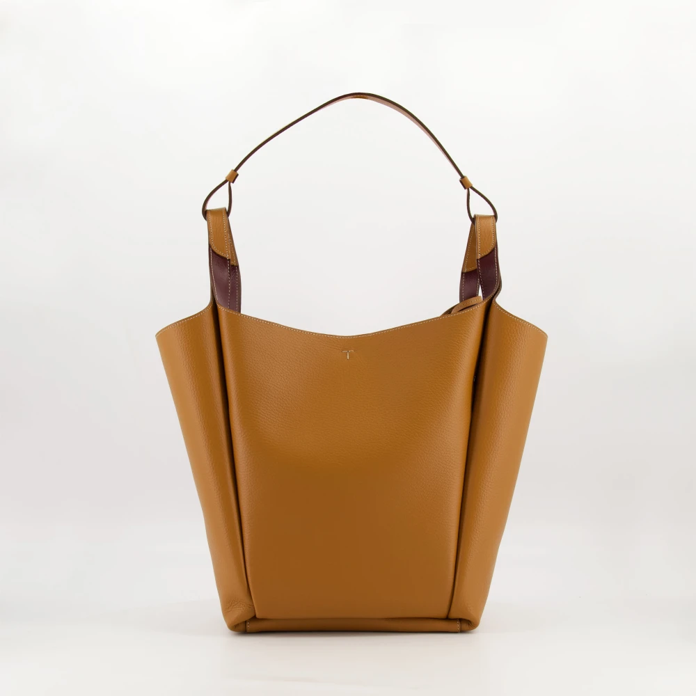 TOD'S Bruin leren bucket bag Brown Dames