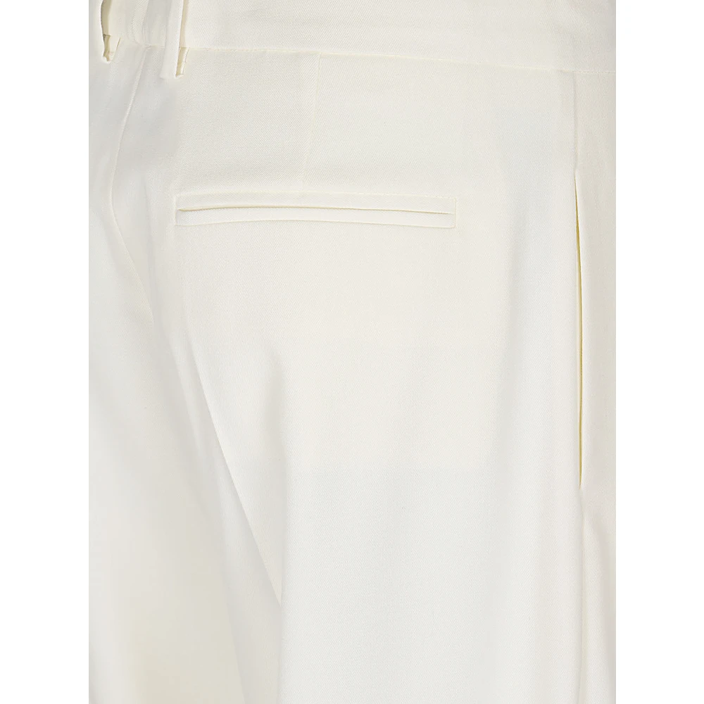 Erika Cavallini Witte Straight Cut Broek White Dames