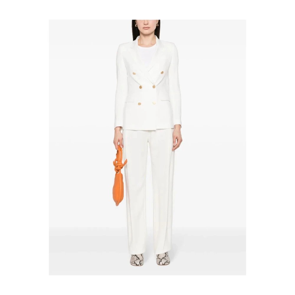 Tagliatore Dubbelrij Blazer White Dames