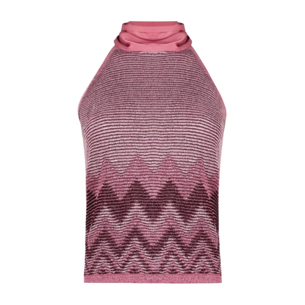 D.exterior Women's Pink Sleeveless Tops, S, Polyester Tank Top With Viscose