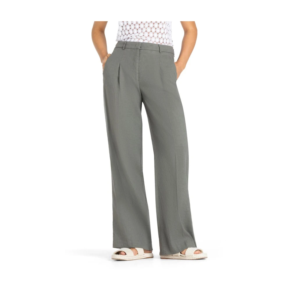 CAMBIO pantalon Mira pleat Green Dames