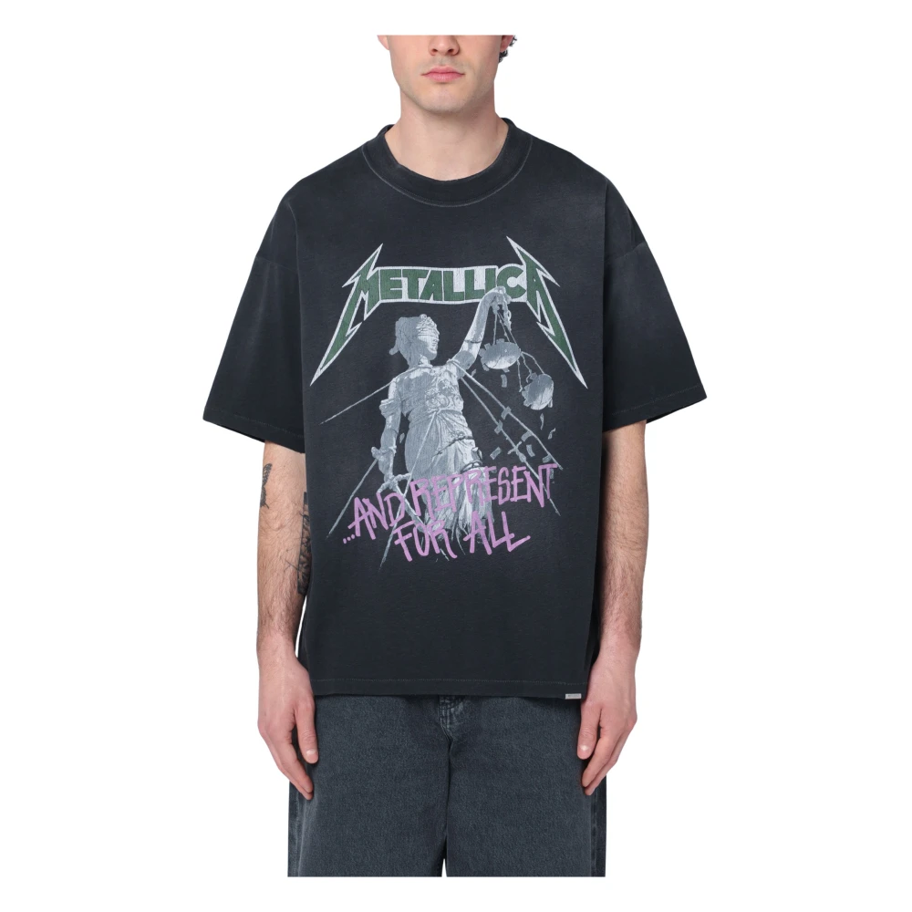 Represent T-shirt met korte mouwen en ronde hals Black Heren
