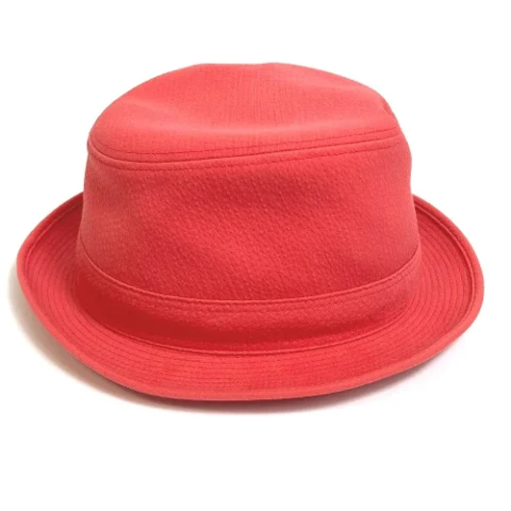 Hermès Vintage Pre-owned Cotton hats Red Dames