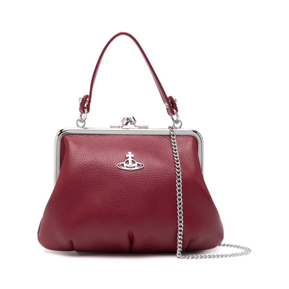 Vivienne Westwood Röd Faux Läder Plånbok Kiss-Lock Red, Dam