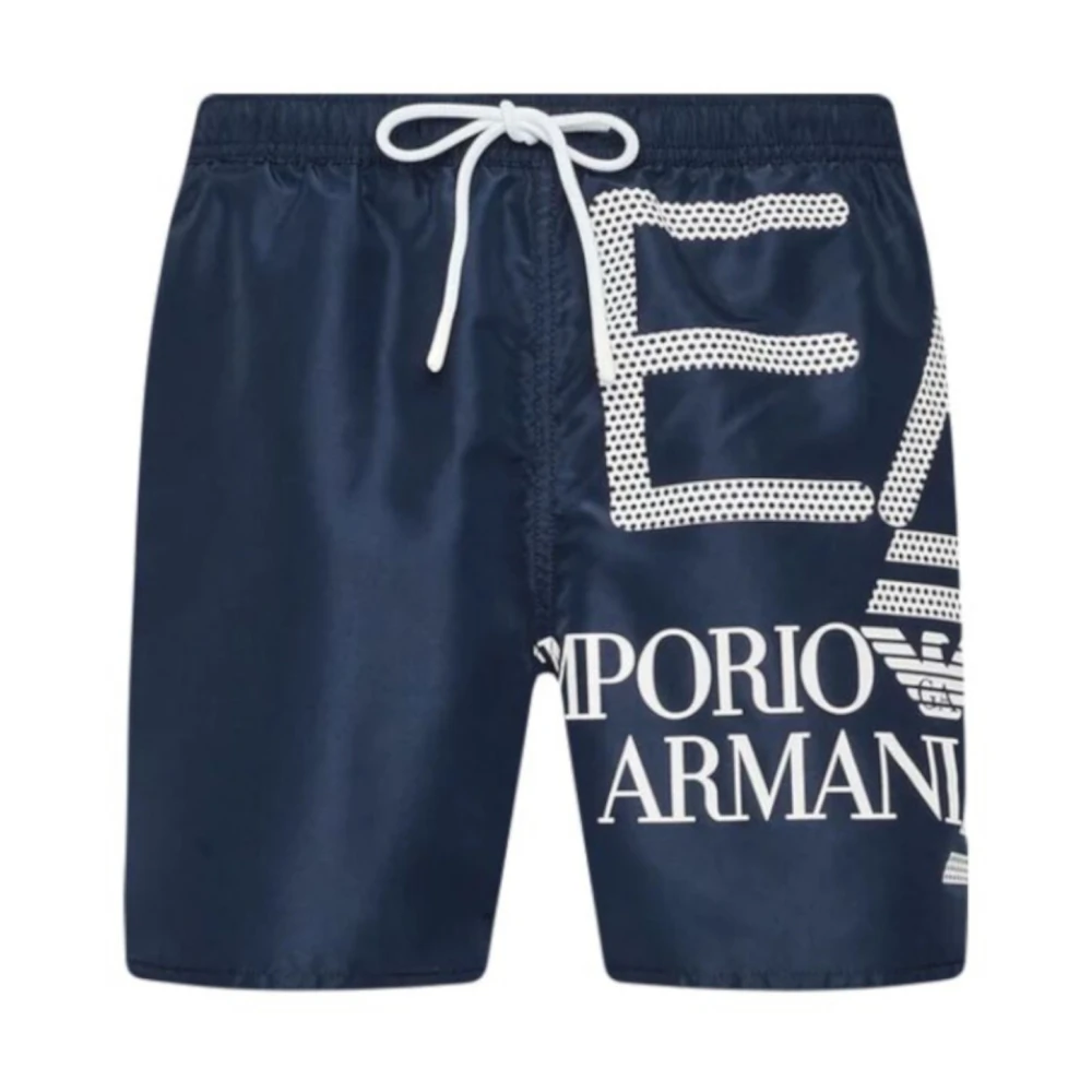 Emporio Armani Ea7 Mannelijk Blauw Badmode Heren, M, E Strandkleding Van Ea 7