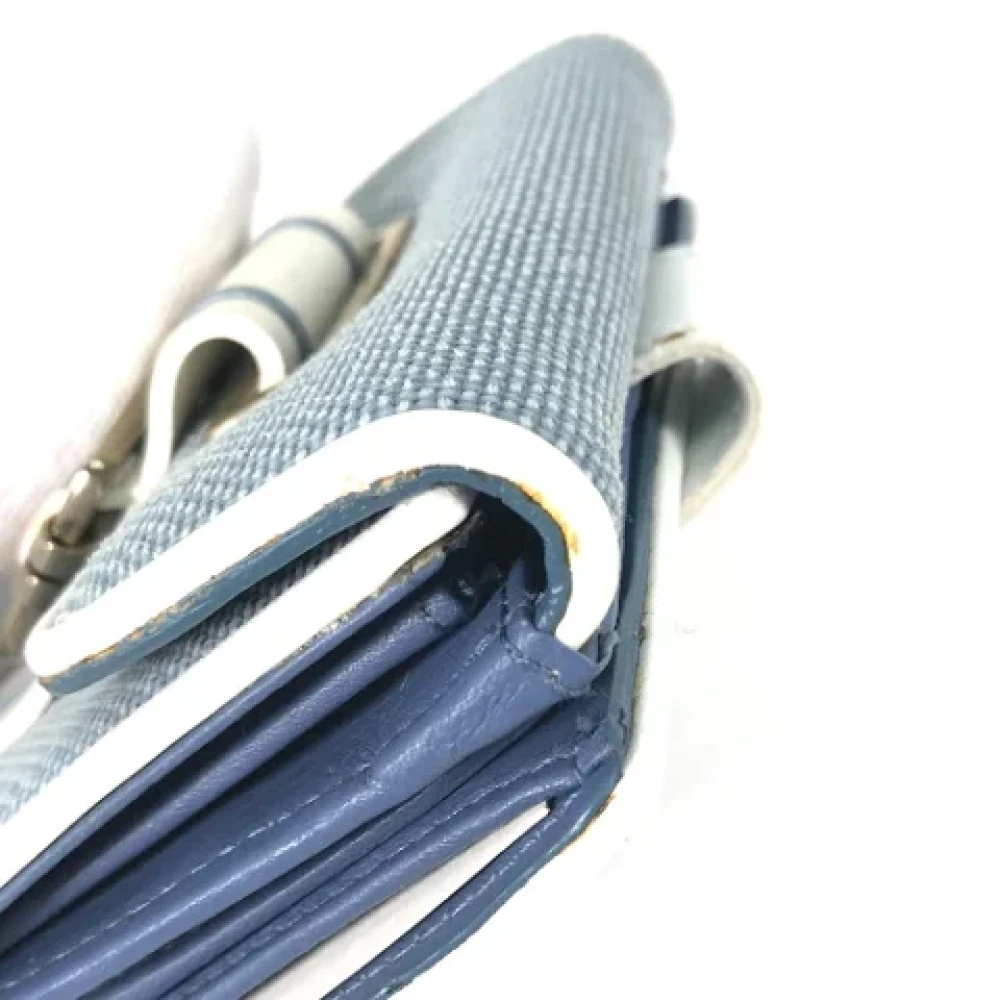 Dior Vintage Pre-owned Canvas wallets Blue Dames