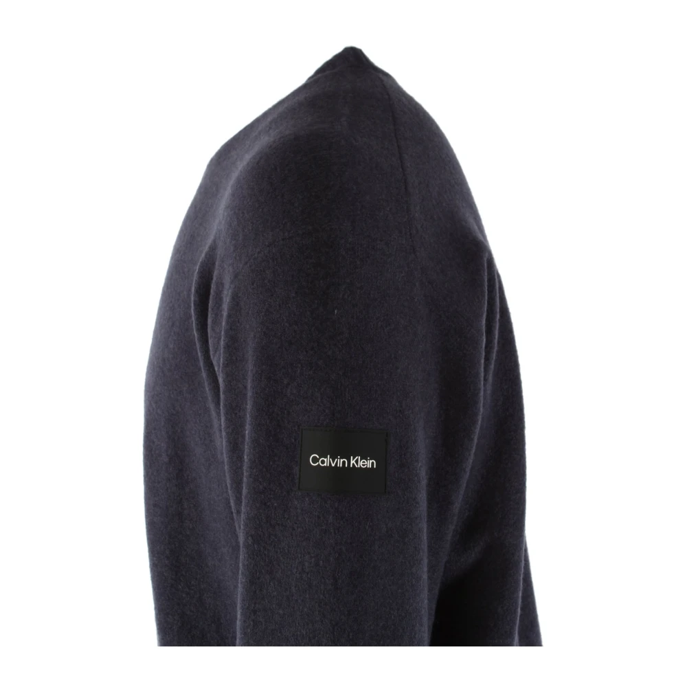 Calvin Klein Heren Trui Jas in Acrylmix Blue Heren