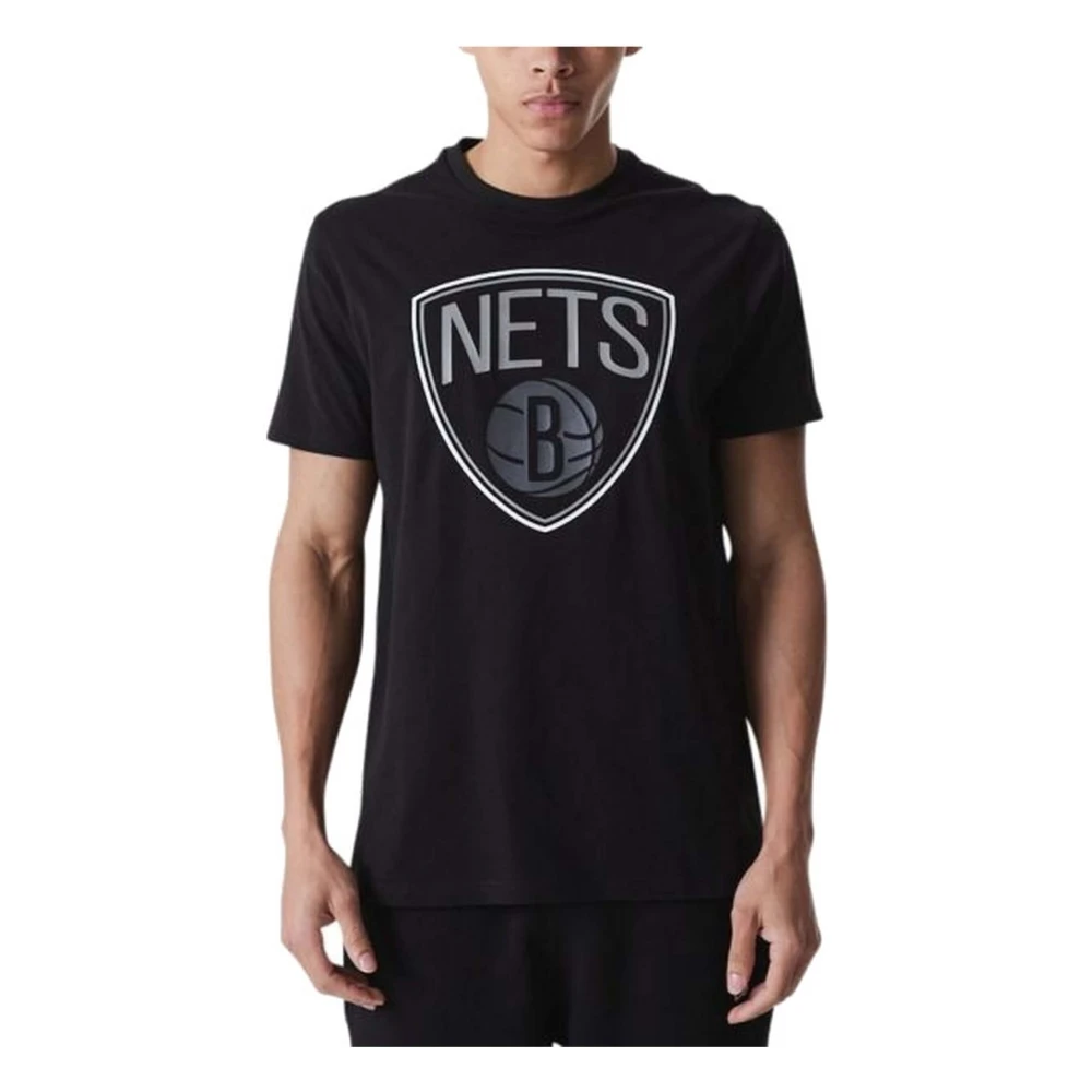 New era NBA Brooklyn Nets Outline Tee T-shirt Black Heren