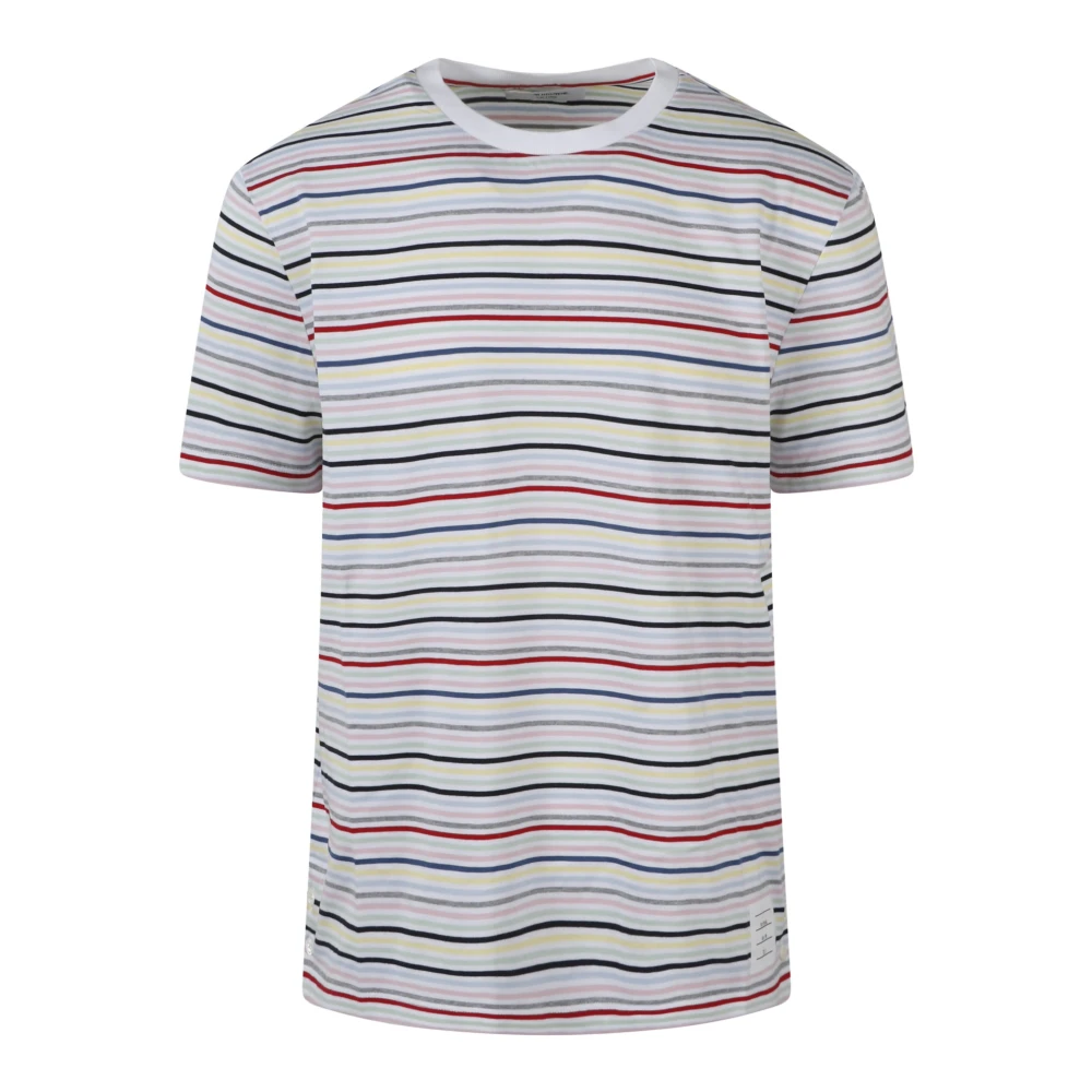 Thom Browne Seizoensgestreept Jersey T-Shirt Multicolor Heren