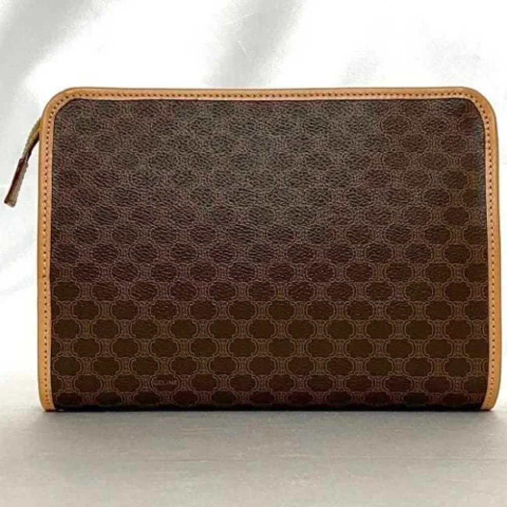 Celine Vintage Pre-owned Leather celine-bags Beige Dames