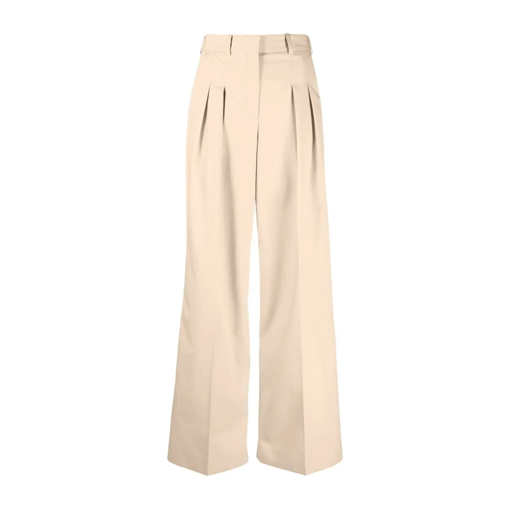 Calvin Klein Beige Geweven Casual Broek Beige Dames