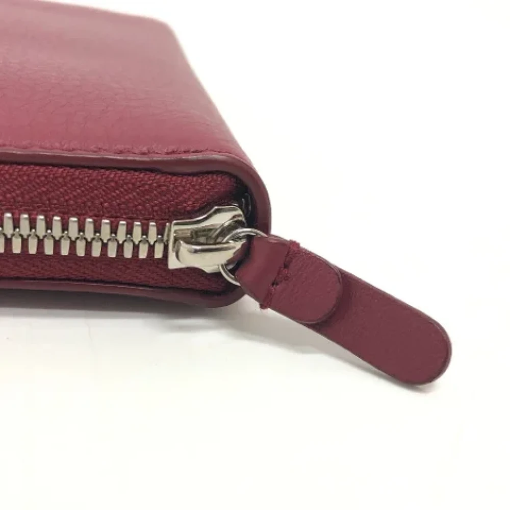 Balenciaga Vintage Pre-owned Leather wallets Red Dames