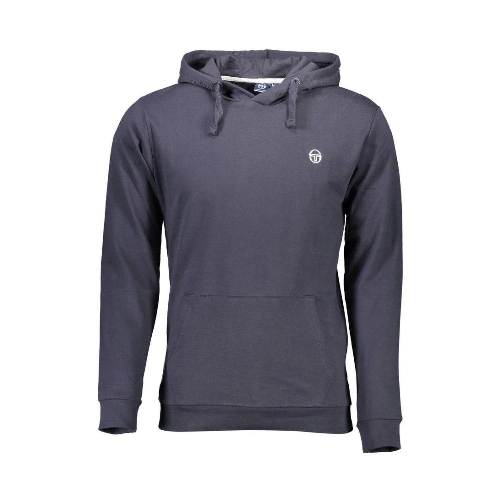 Sergio Tacchini Blauw sweatshirt met capuchon en borduursel Blue Heren